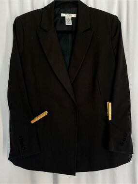 Waverly Black Classic Single-Button Blazer